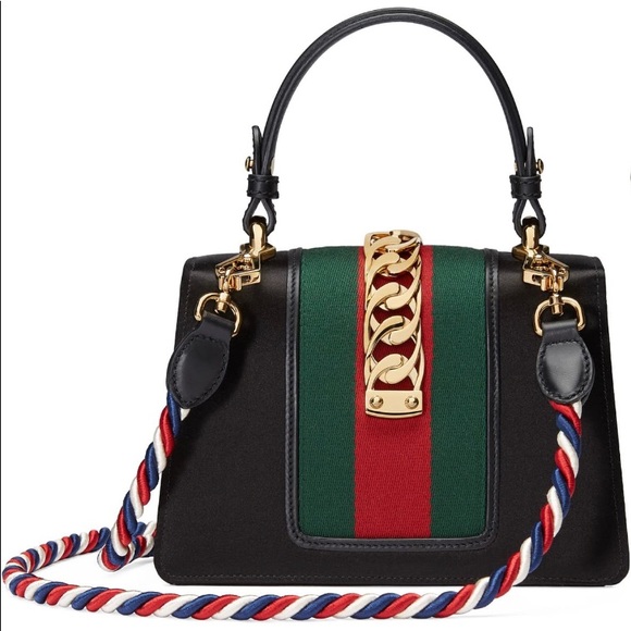 RARE Gucci mini Sylvie top handle purse - Picture 4 of 13